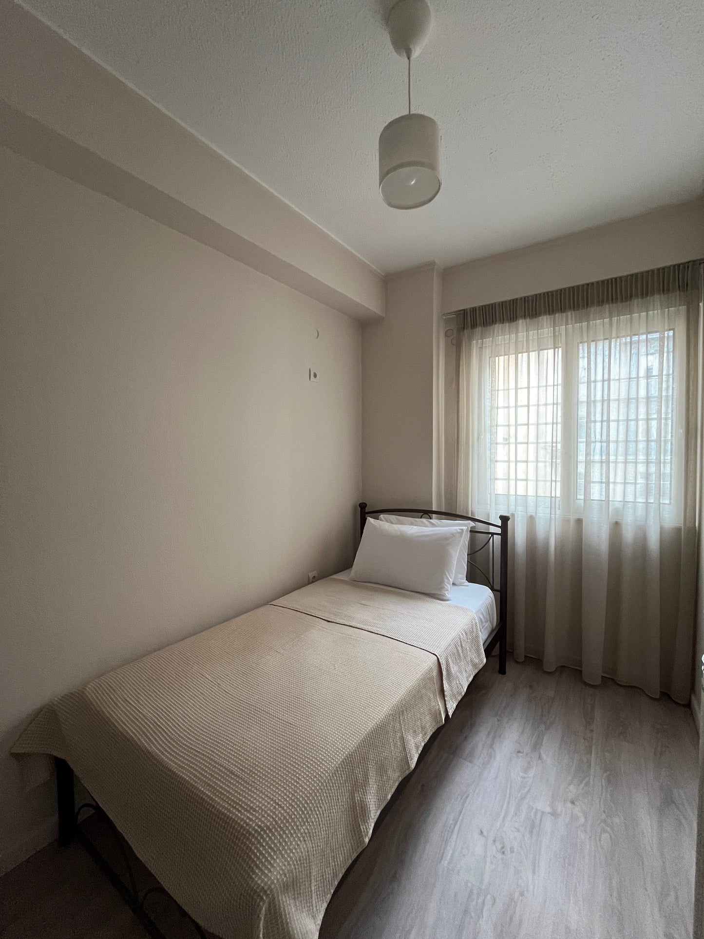 Apollo Apartment bedroom with single bed, Athens center