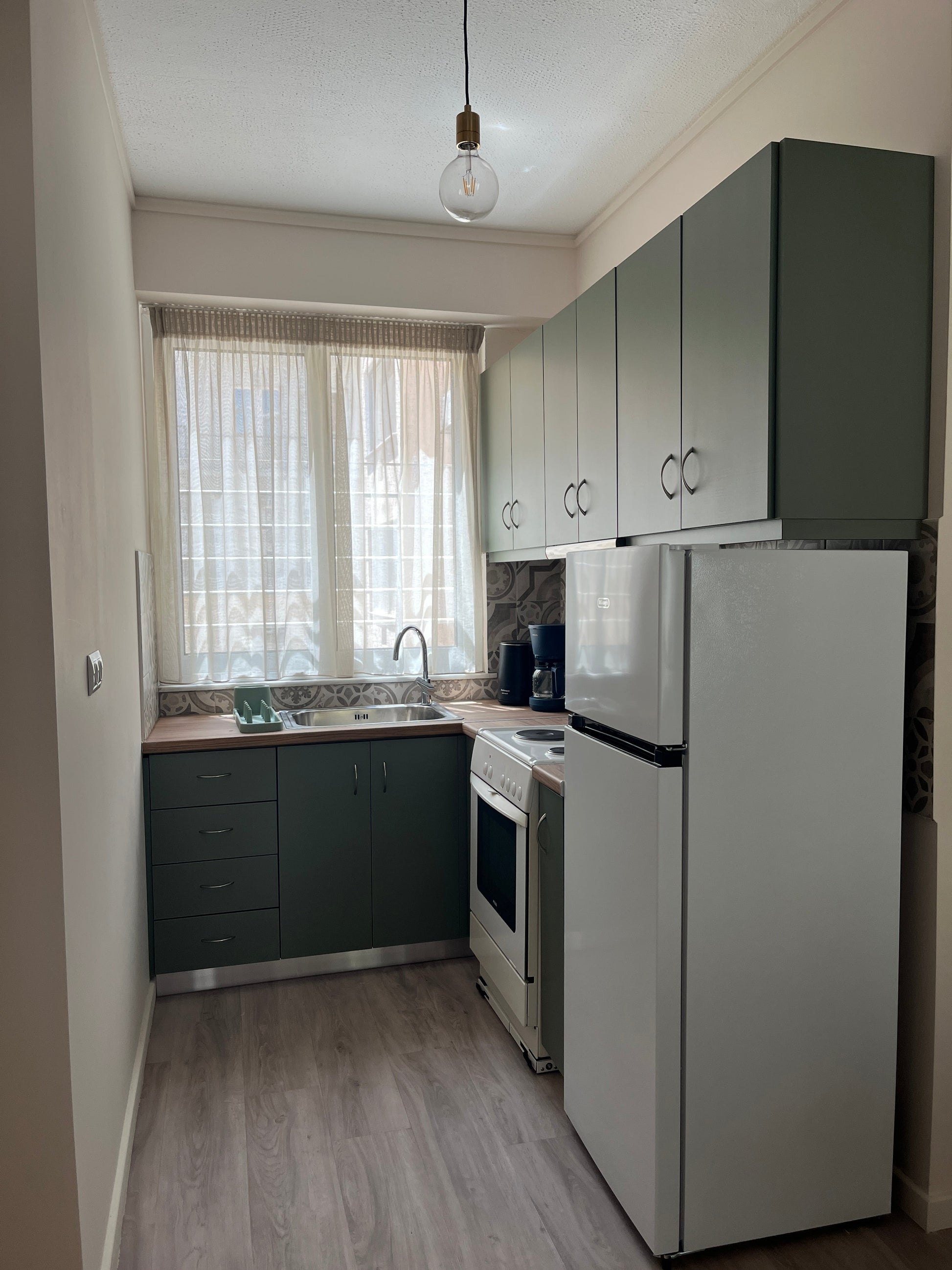 Apollo Apartment kitchen, self-catering Athens apartment