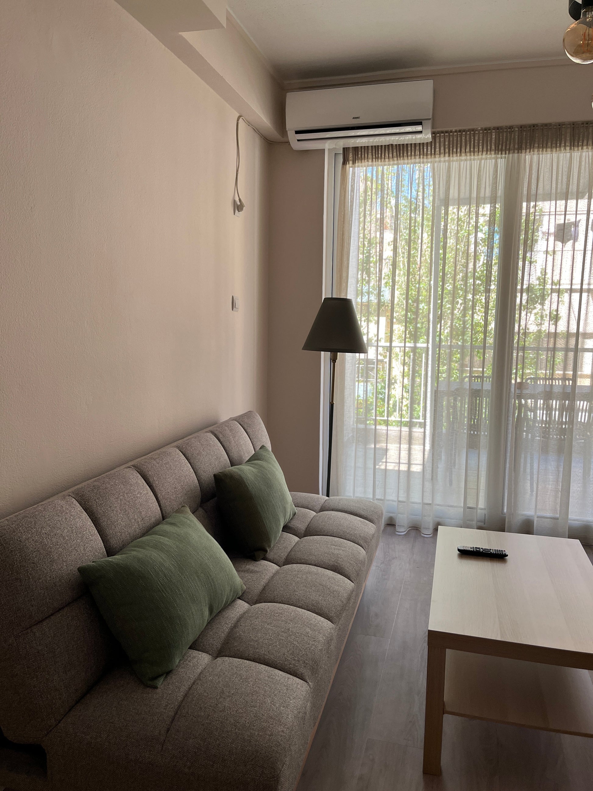Apollo Apartment living room, Athens center rental
