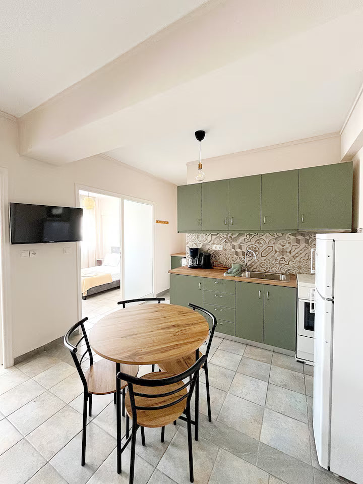 Helga Apartment kitchen, Athens rental