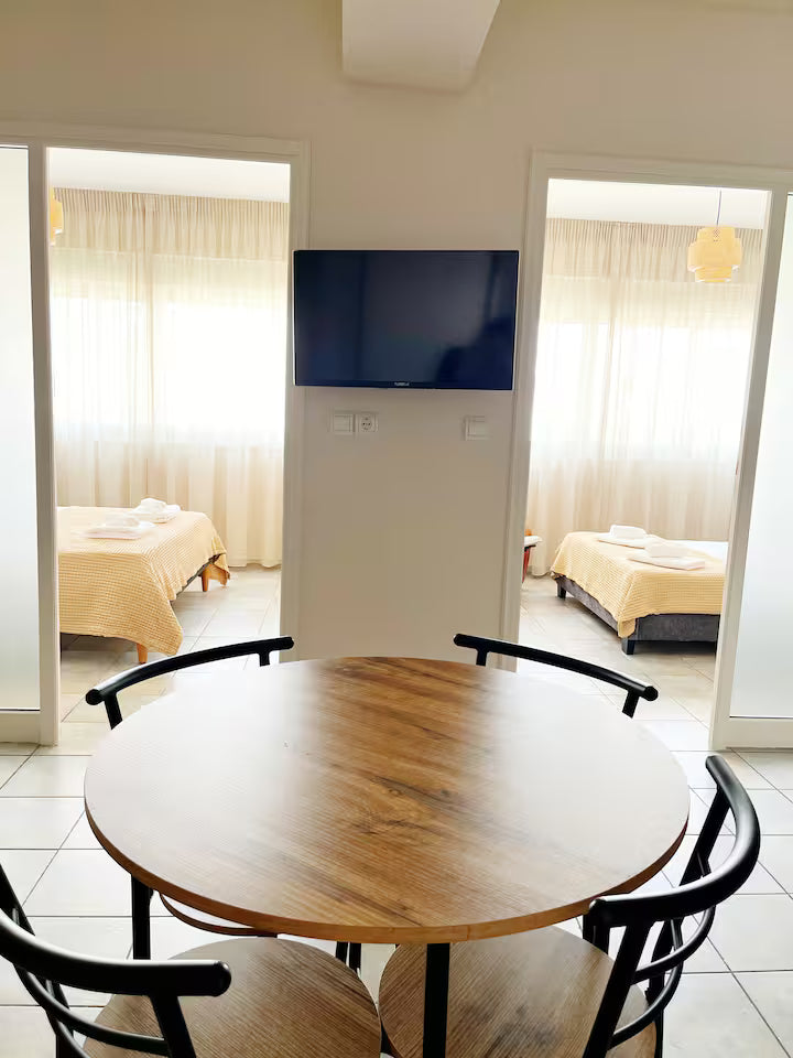 Helga Apartment living space, Athens center