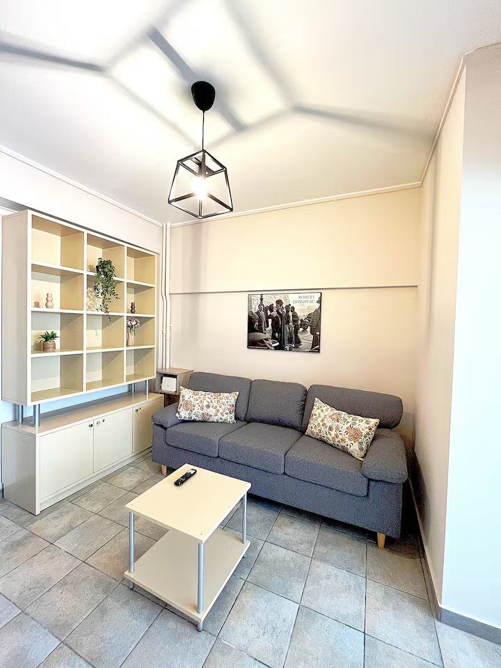 Helga Apartment living space, Athens center