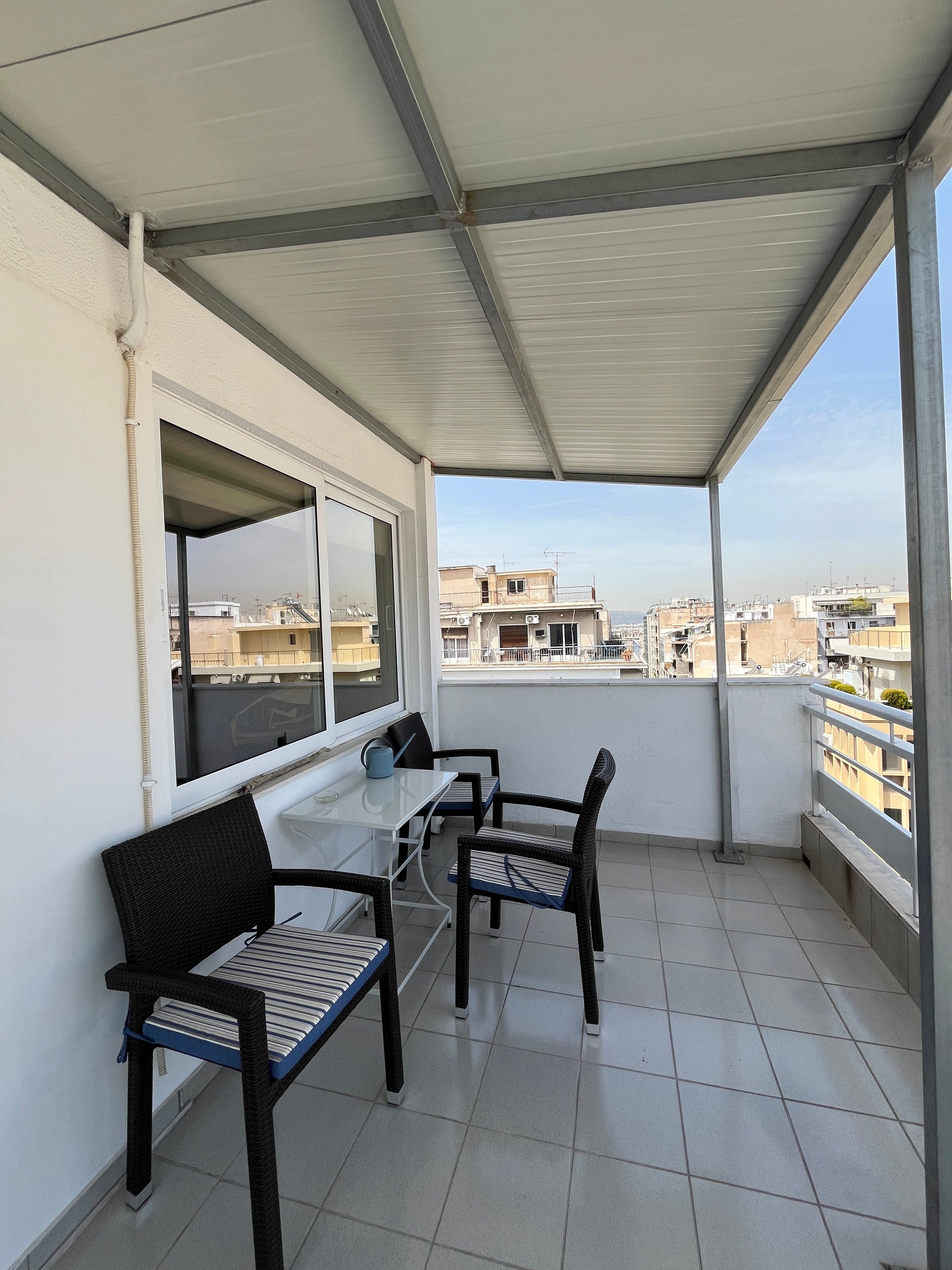 Lycabettus Apartment veranda, Athens center