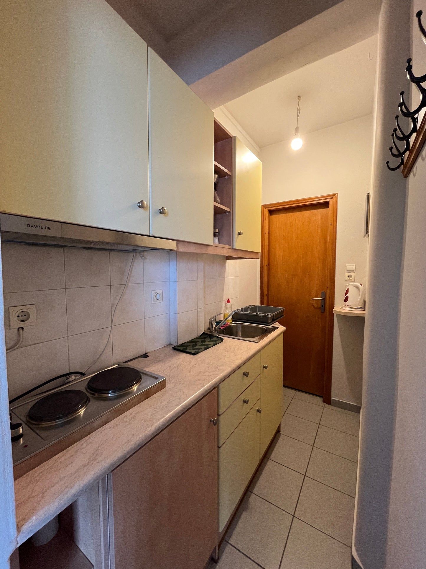 Lycabettus Apartment kitchen, central Athens accommodation