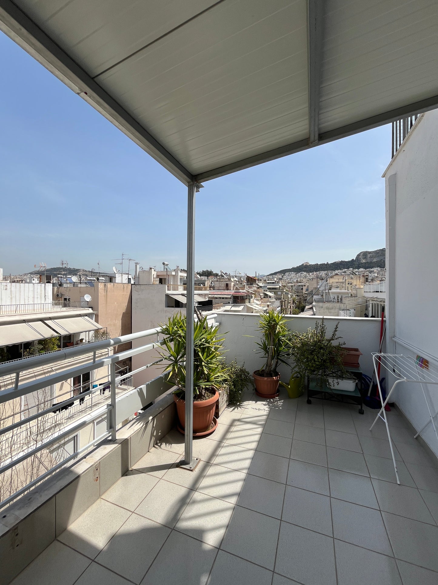 Lycabettus Apartment balcony, Athens center