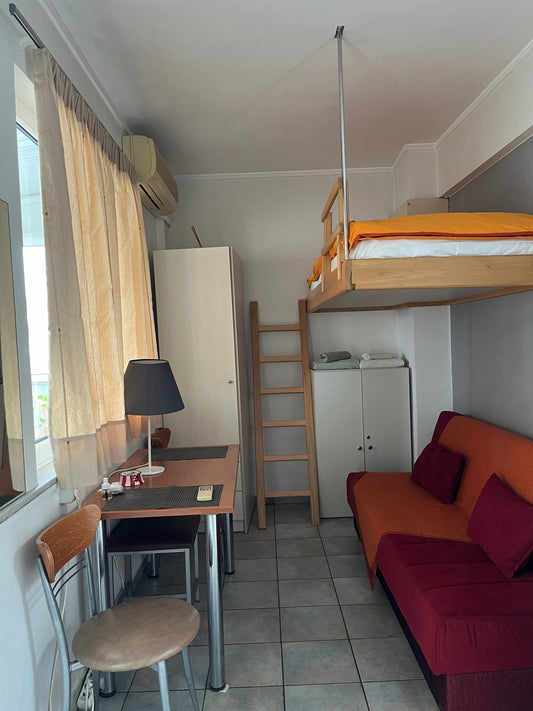 Oasis Apartment bedroom, central Athens budget stay